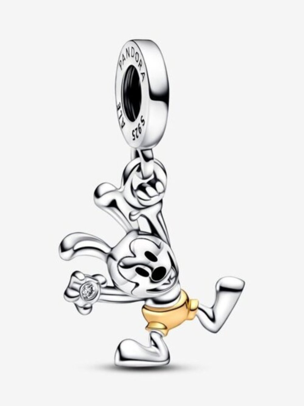Disney 100th Anniversary Oswald 0.009 ct tw Lab-created Diamond Dangle Charm